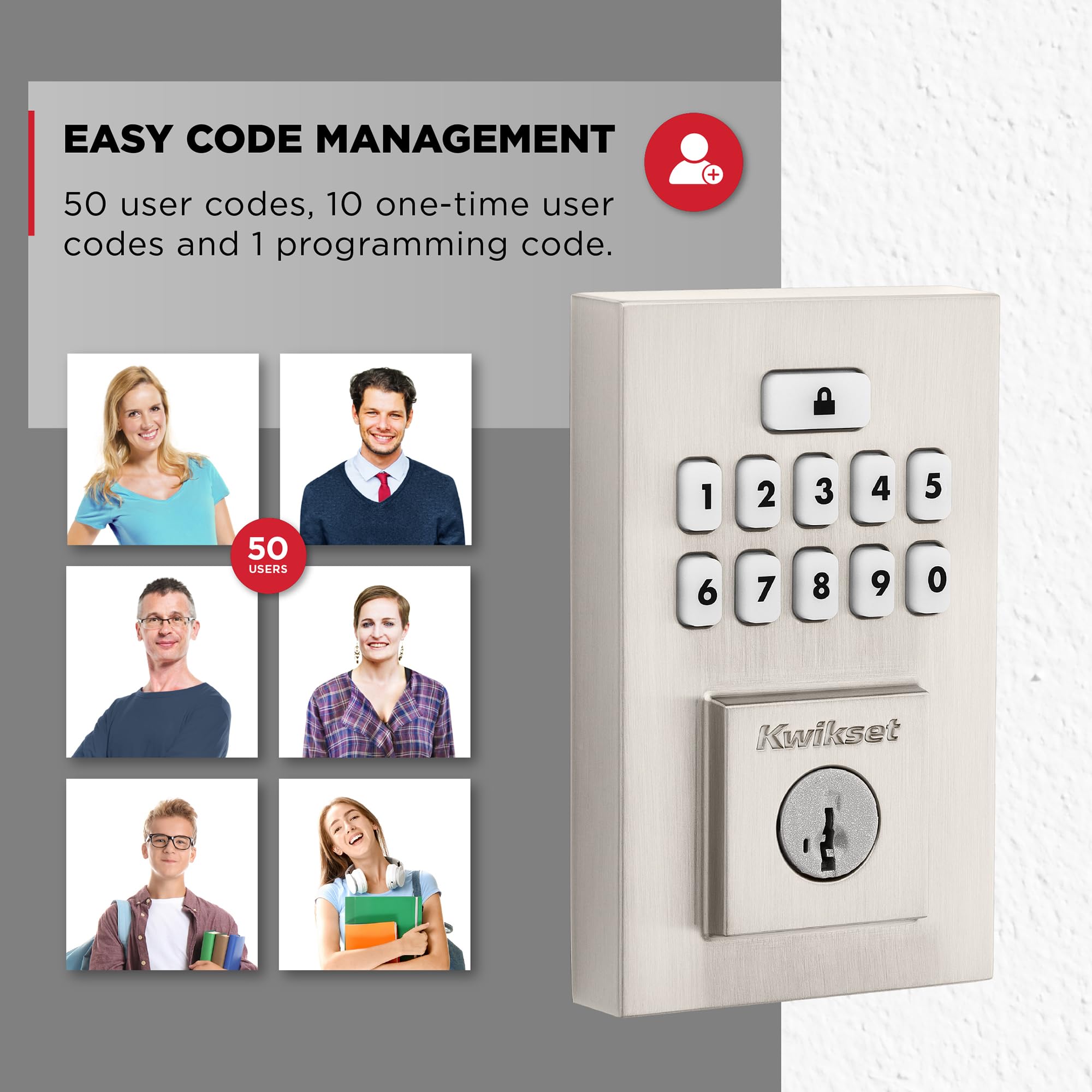 Kwikset SmartCode 260 intrusion alert deters tampering after wrong attempts