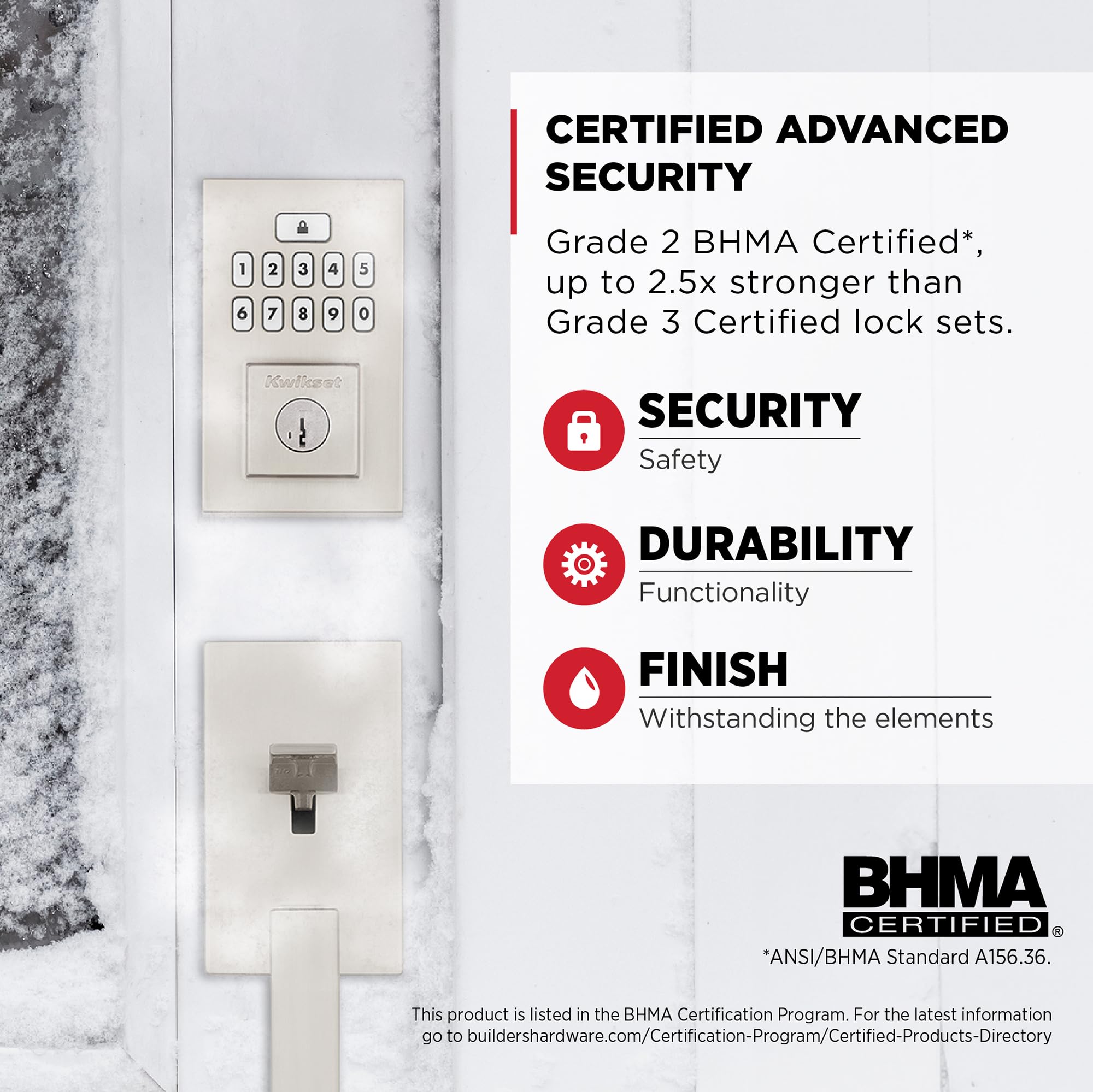 Kwikset SmartCode 260 security-grade-2 certification signals strong performance