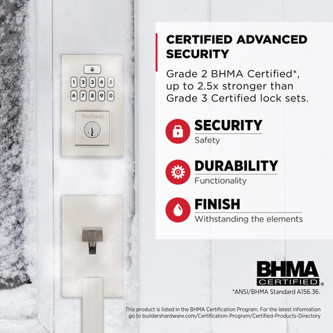 Kwikset SmartCode 260 security-grade-2 certification signals strong performance