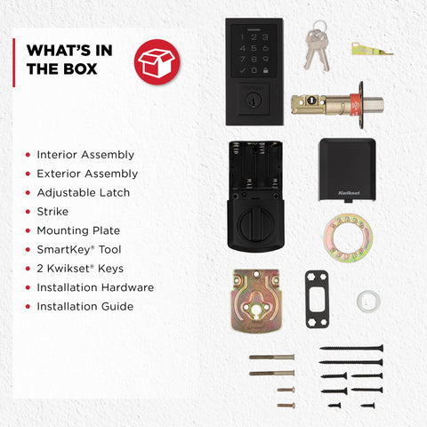 Kwikset SmartCode 270 intrusion alert helps deter tampering after failed attempts.