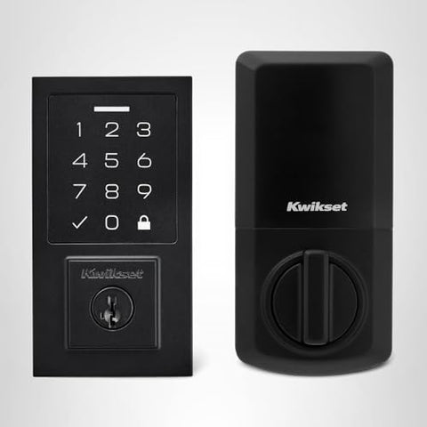 Kwikset SmartCode 270 low-light entry supports nighttime use with lit keypad.