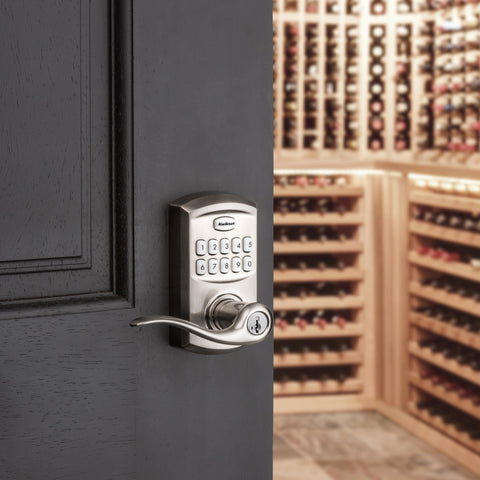Kwikset SmartCode 917 SmartKey rekey option for easy updates.