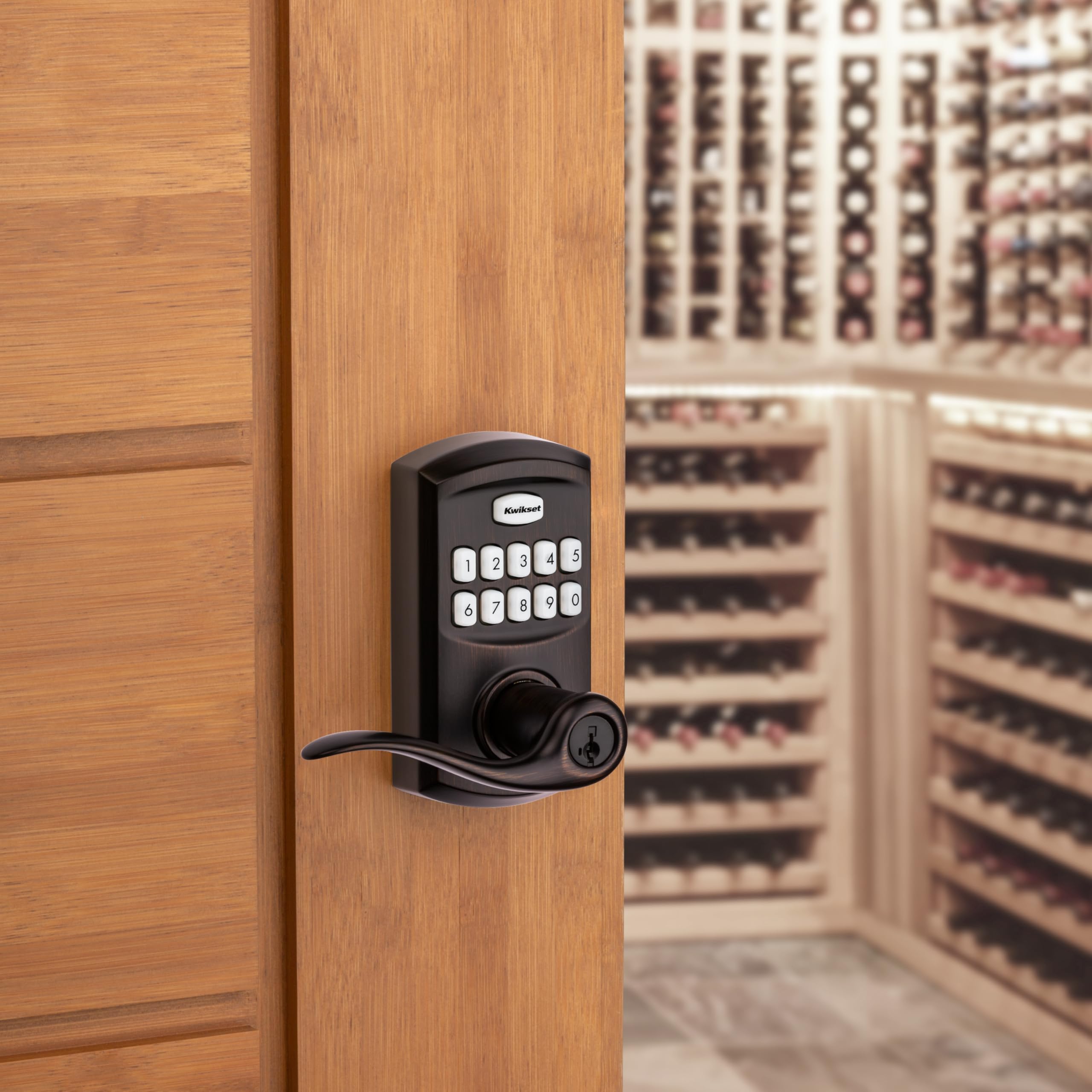 Kwikset SmartCode 917 demonstrates SmartKey security with KW1 re-key capability.