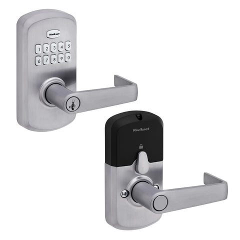 Kwikset SmartCode 955 keypad close-up with backlit digits for easy night entry