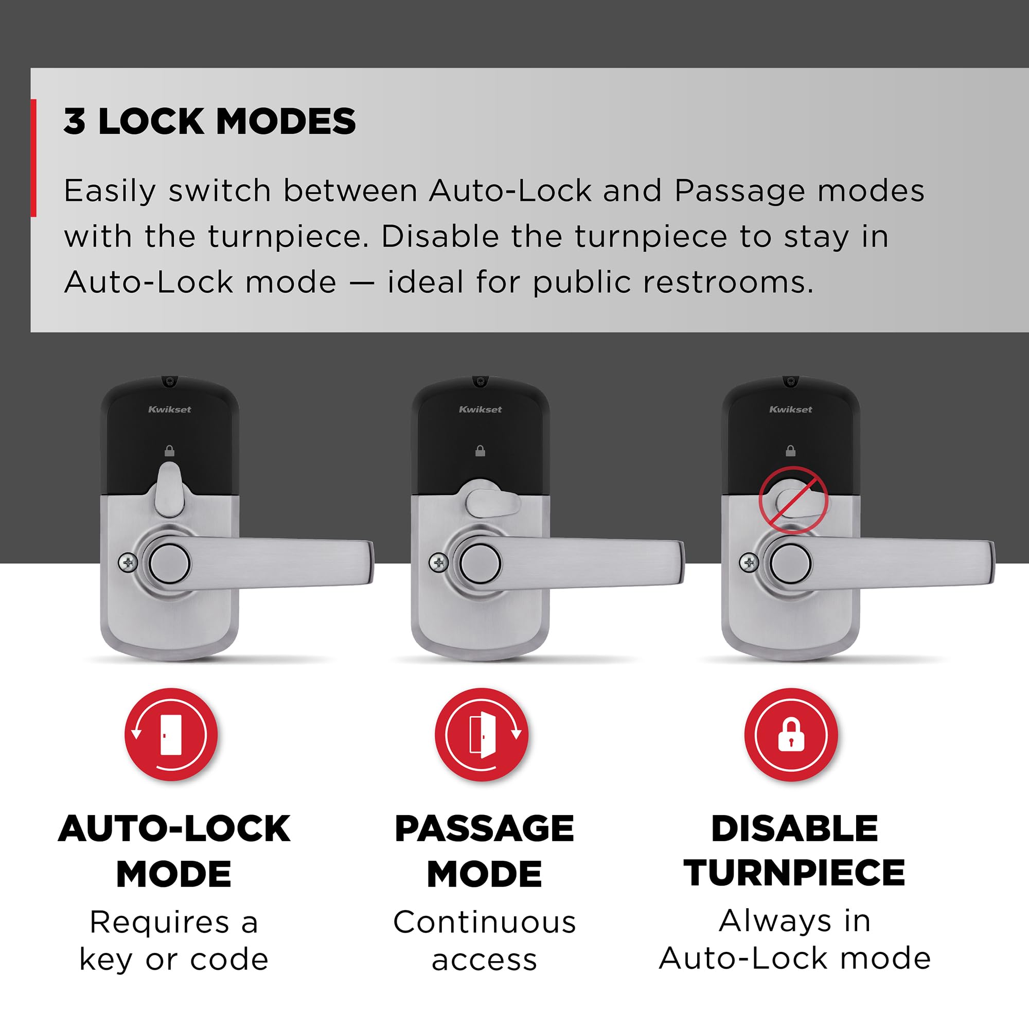Kwikset SmartCode 955 keypad glow in low light for night entry