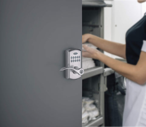 Kwikset SmartCode 955 Pembroke battery life indicator suggests long lasting power
