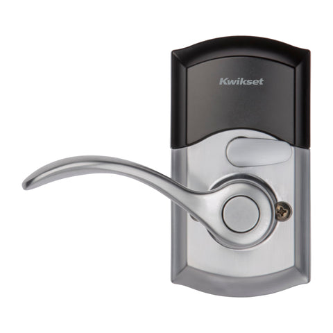 Kwikset SmartCode 955 Pembroke keypad entry under low light conditions