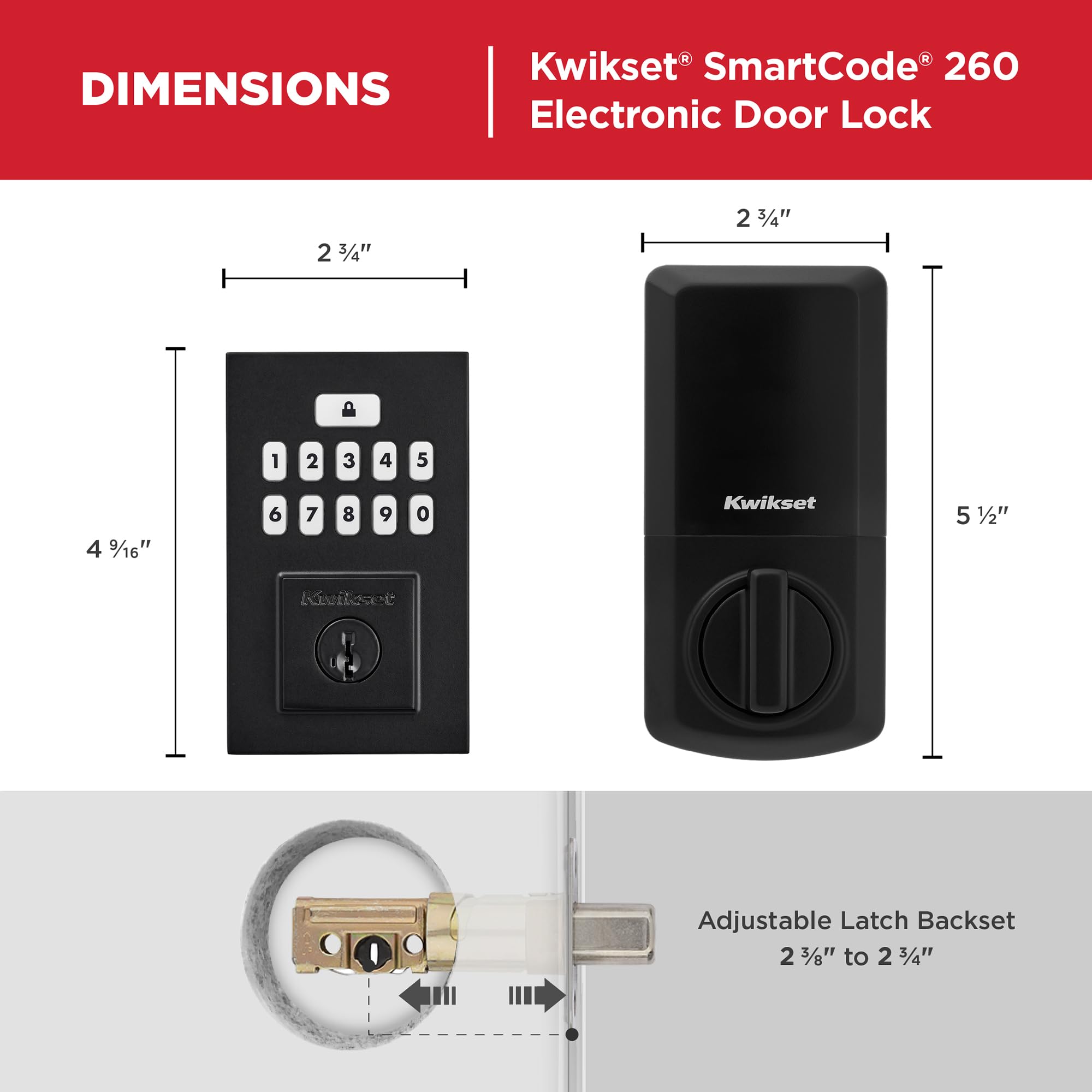 Kwikset SmartCode 260 easy screwdriver installation