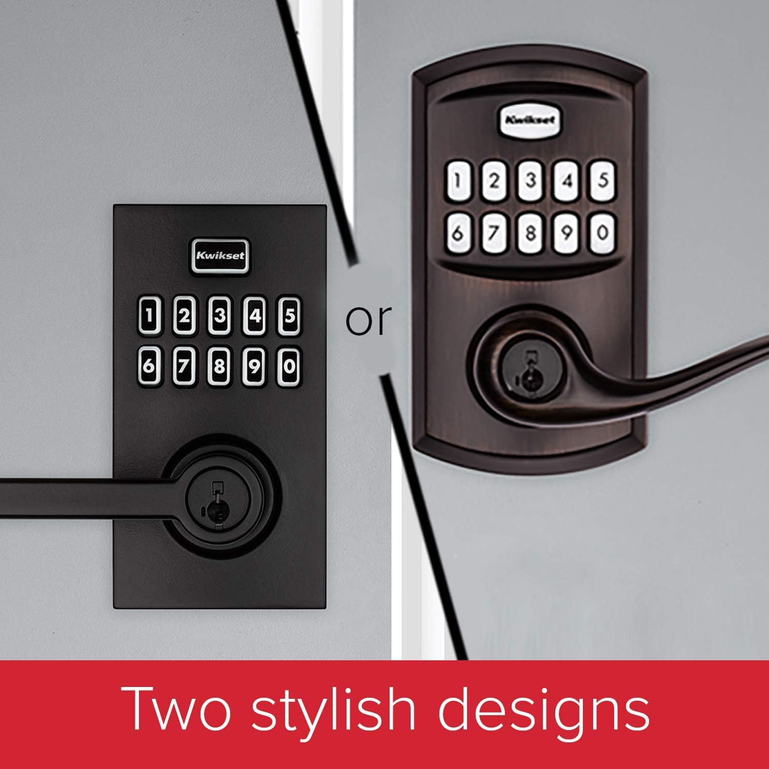 Kwikset SmartKey Security backup keyway provides added reliability.