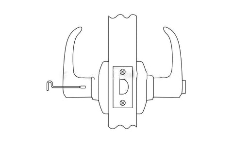 DIY installation with screwdriver for Kwikset Tustin lever