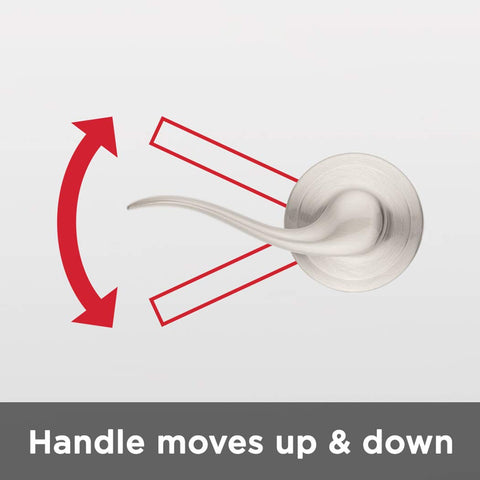 Tustin passage lever shown for closet use