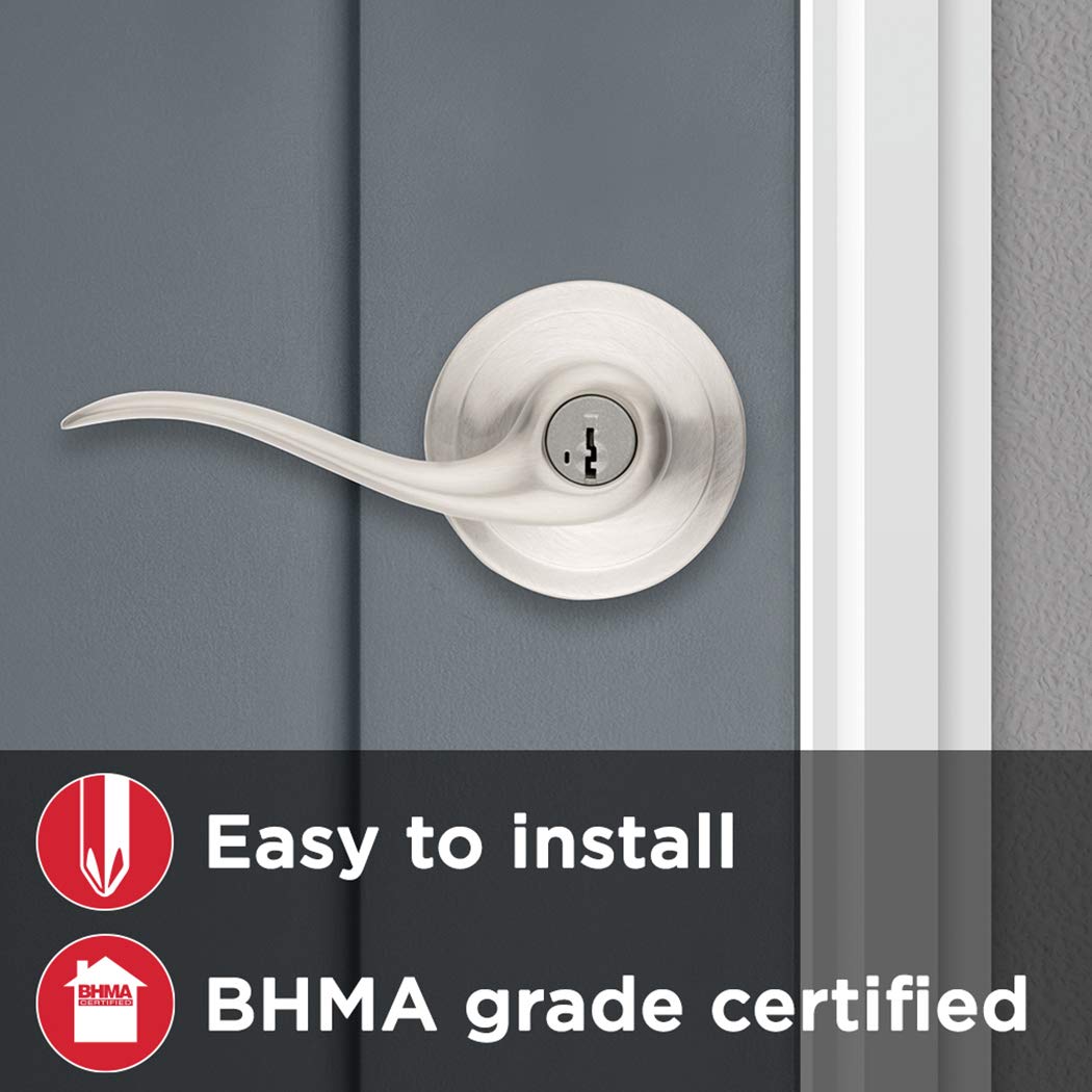 Kwikset SmartKey Security lever enabling quick at-home rekeying.