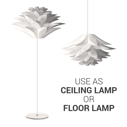 kwmobile 3D jigsaw petal clip system for easy lampshade assembly.
