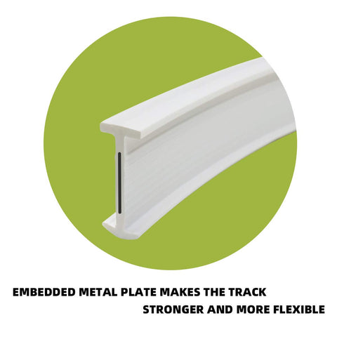 KXLIFE hospital curtain track angled bend enables flexible ceiling mounting