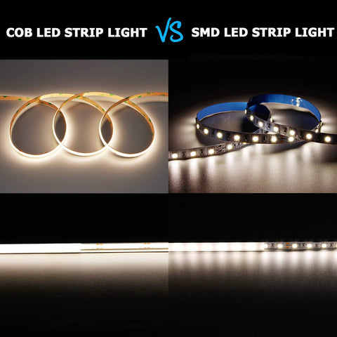 KXZM COB LED strip 24V input delivers stable brightness end-to-start.