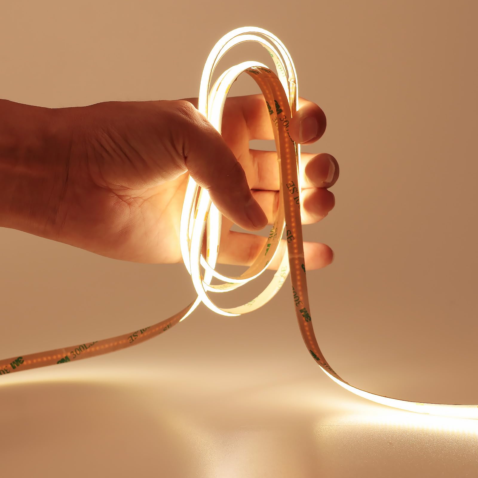 KXZM COB LED strip CRI 93+ renders natural colors clearly.