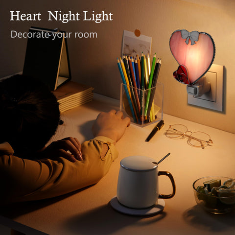 KY&BOSAM heart night light switch for easy on/off control