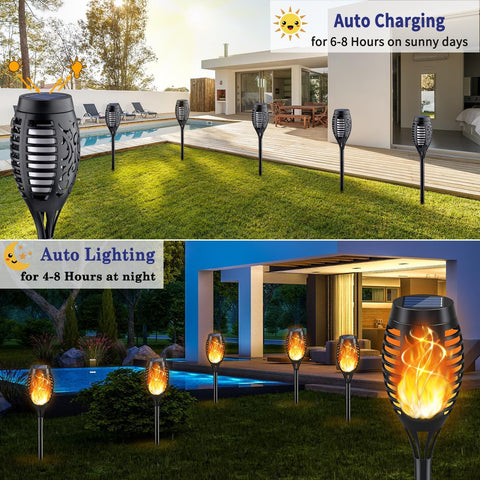 KYEKIO waterproof ABS torch light for garden year-round safety