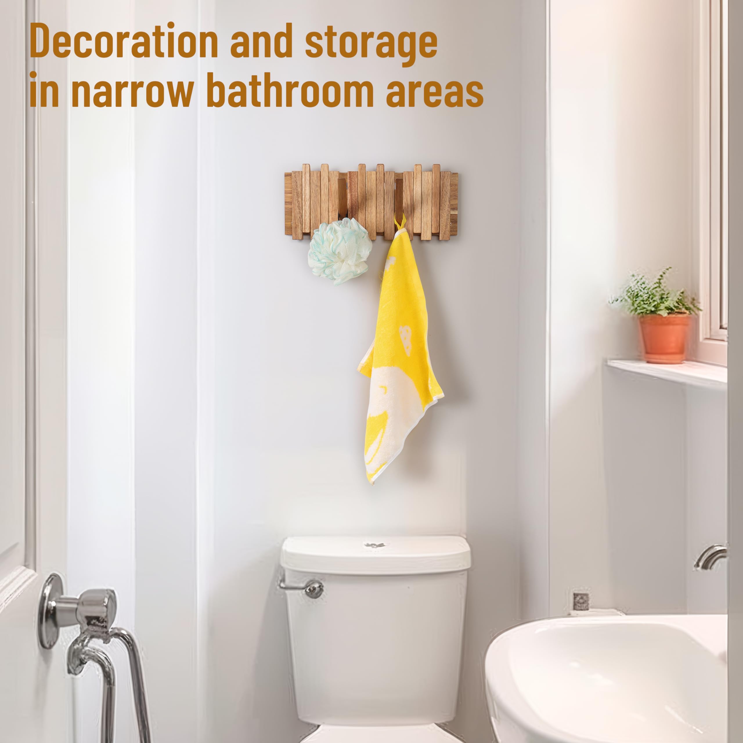 KYIAANY durable wax-finish wood resists scratches and cleans easily.