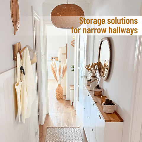 KYIAANY six-hook rack mounted to organize tight spaces.