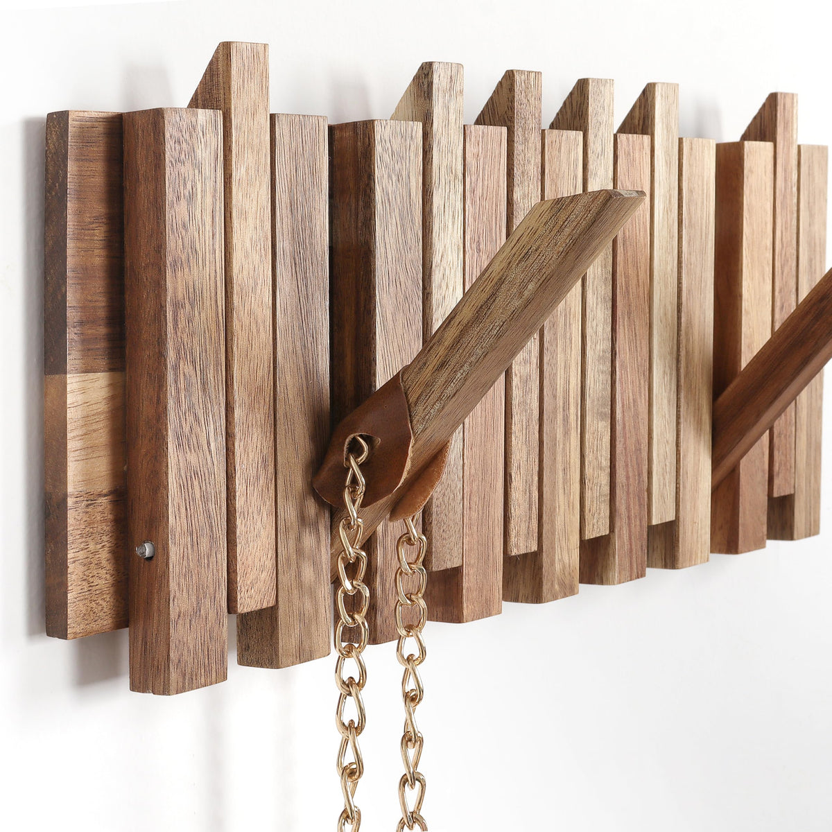 KYIAANY small coat rack 13.2-inch wall mount, space-saving for narrow spaces.