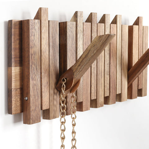 KYIAANY small coat rack 13.2-inch wall mount, space-saving for narrow spaces.