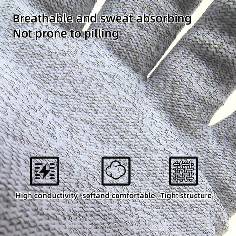 KYJiuLiu conductive glove with ribbed cuffs for comfortable fit.