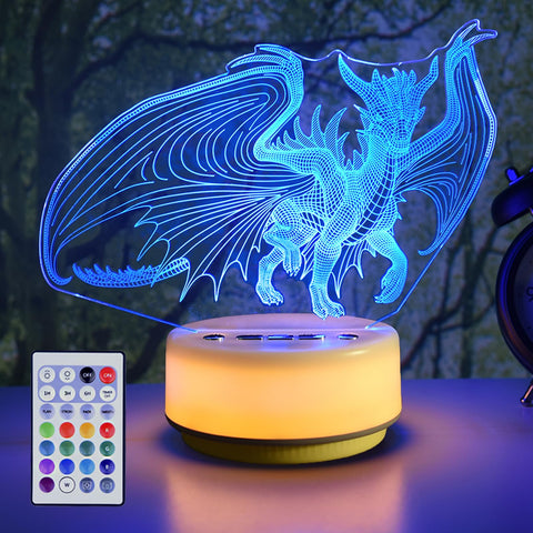 KYMELLIE Dragon Night Light color-changing display creates a calming bedtime ambience.