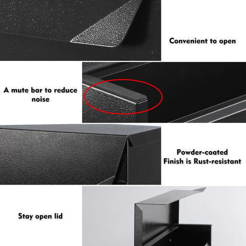 KYODOLED curved-lid design allows easy opening without scratching the wall.