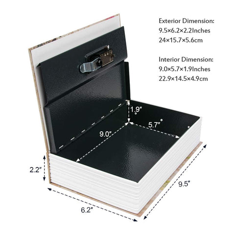 KYODOLED book safe hides money securely for travel and home use