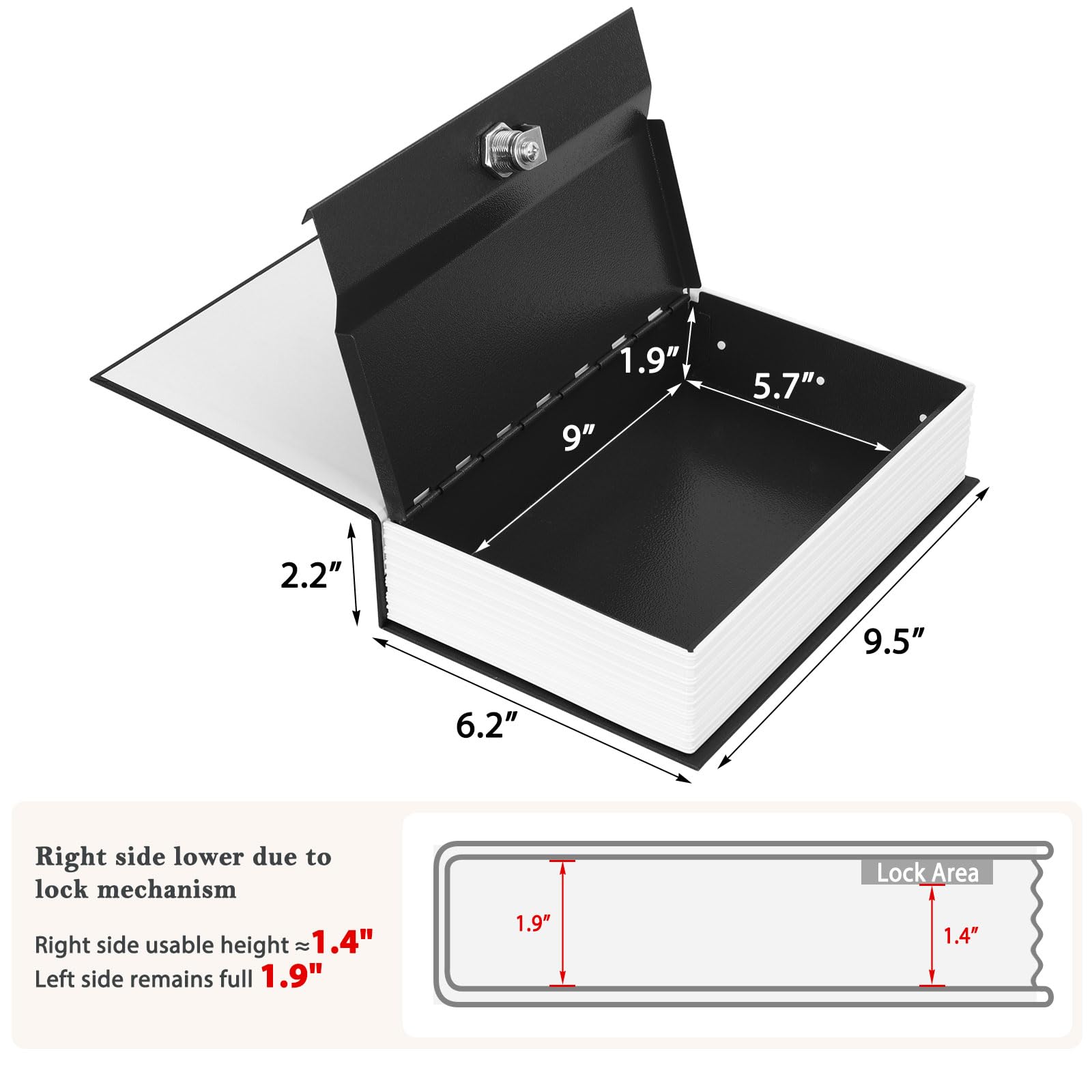 KYODOLED Diversion Book Safe ready for travel use