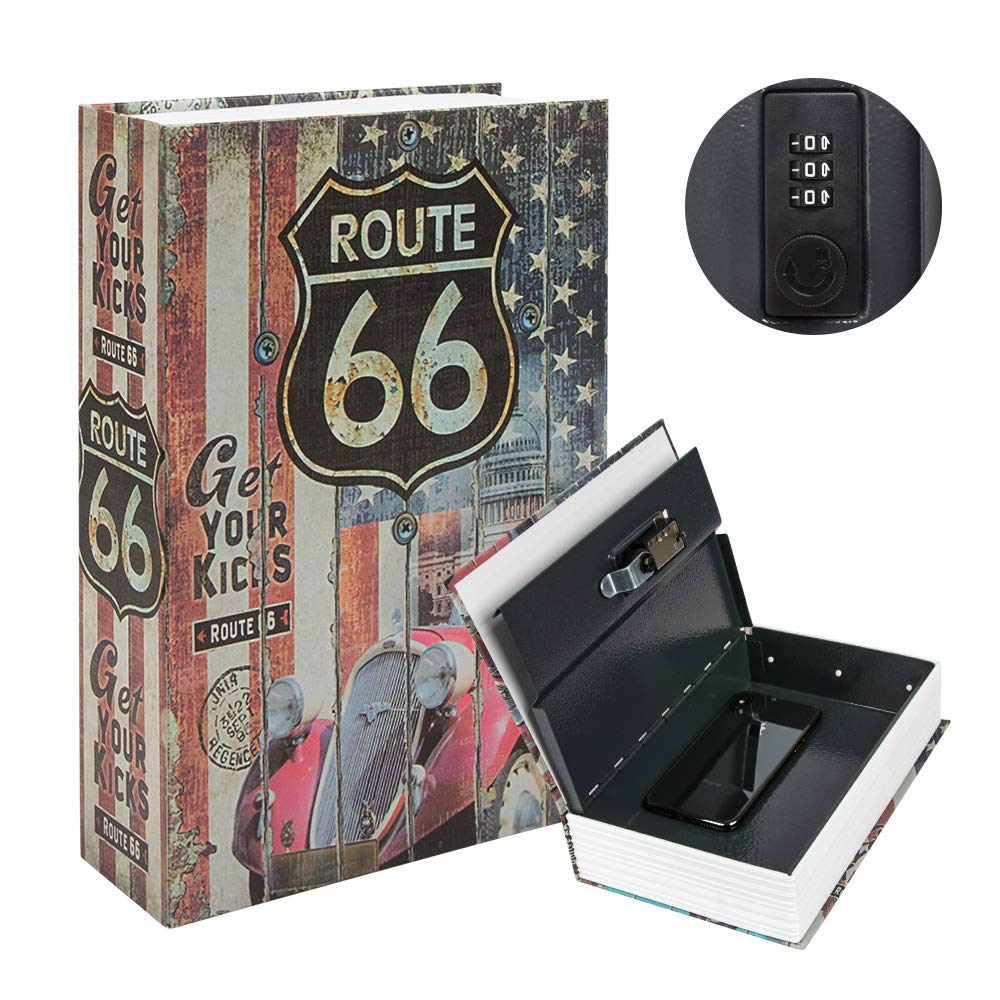 KYODOLED hidden metal lock box with combo lock for secure valuables.