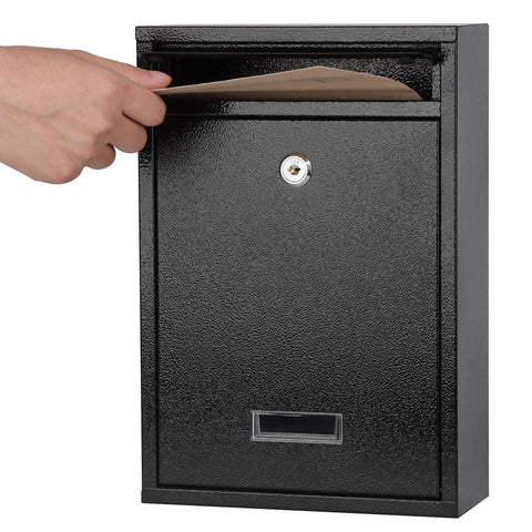KYODOLED key lock mailbox exterior shows durable rust-resistant steel for outdoor use