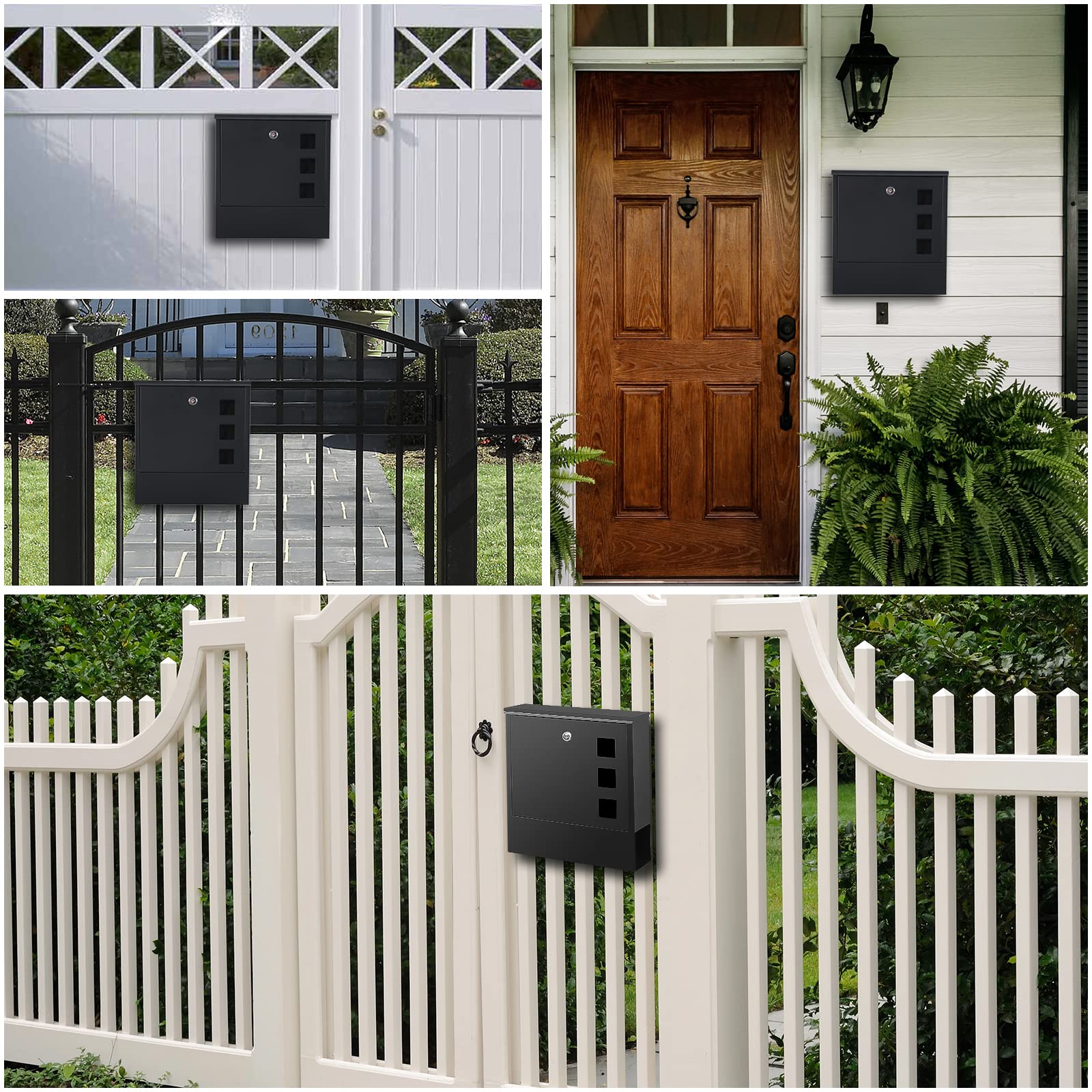 KYODOLED mailbox in use outdoors at a doorway demonstrates daily practicality.