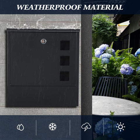 KYODOLED mailbox installation anchors and screws enable quick outdoor setup.