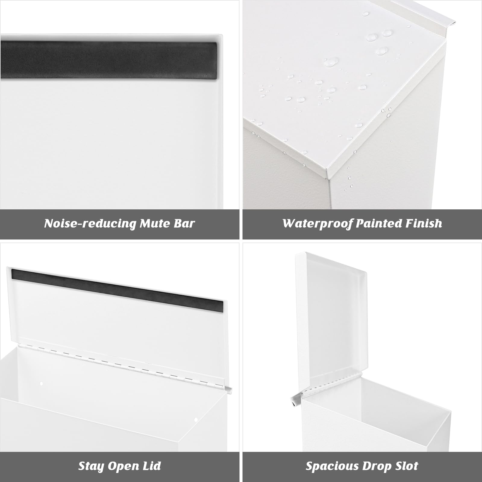 KYODOLED mailbox mute bar reduces noise on lid closing