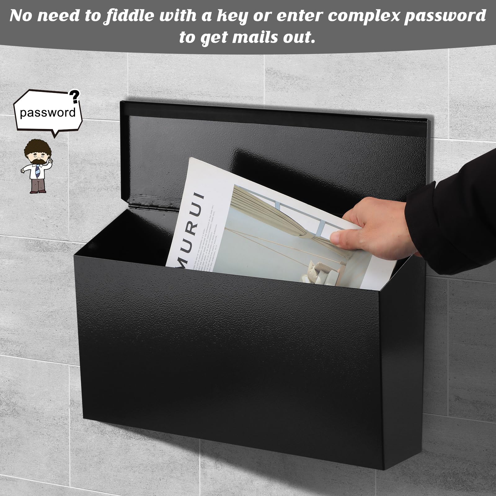 KYODOLED mailbox close-up shows rust-proof painted finish