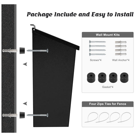 KYODOLED mailbox sloped roof for rain drainage