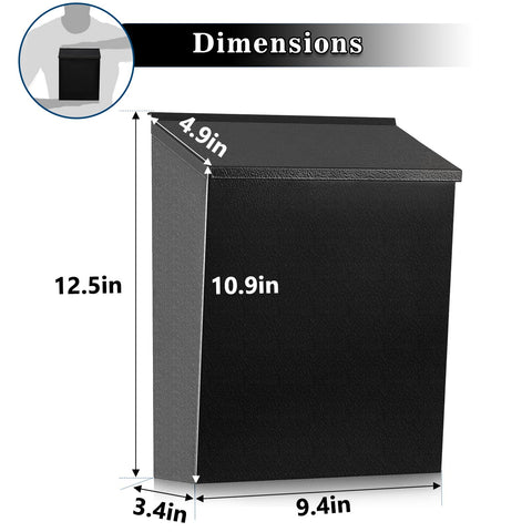 KYODOLED outdoor mailbox features durable, weather-ready construction.