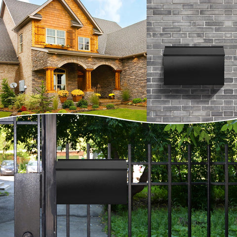 KYODOLED mailbox installed under eaves for weather protection