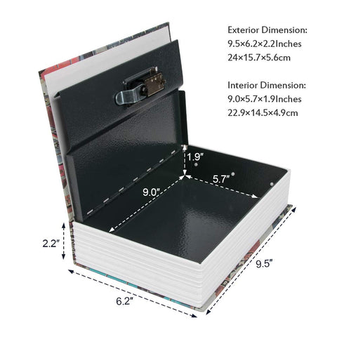 KYODOLED metal diversion safe open reveals discreet valuables.