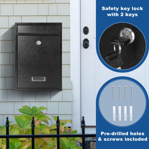 KYODOLED modern design front window allows quick mail visibility
