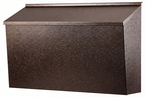 KYODOLED bronze wall-mount mailbox front view showing large capacity