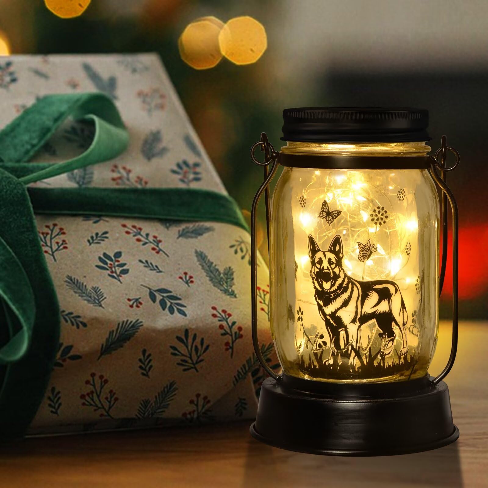 Kyoryuger backyard patio lantern design creates gentle ambient light.