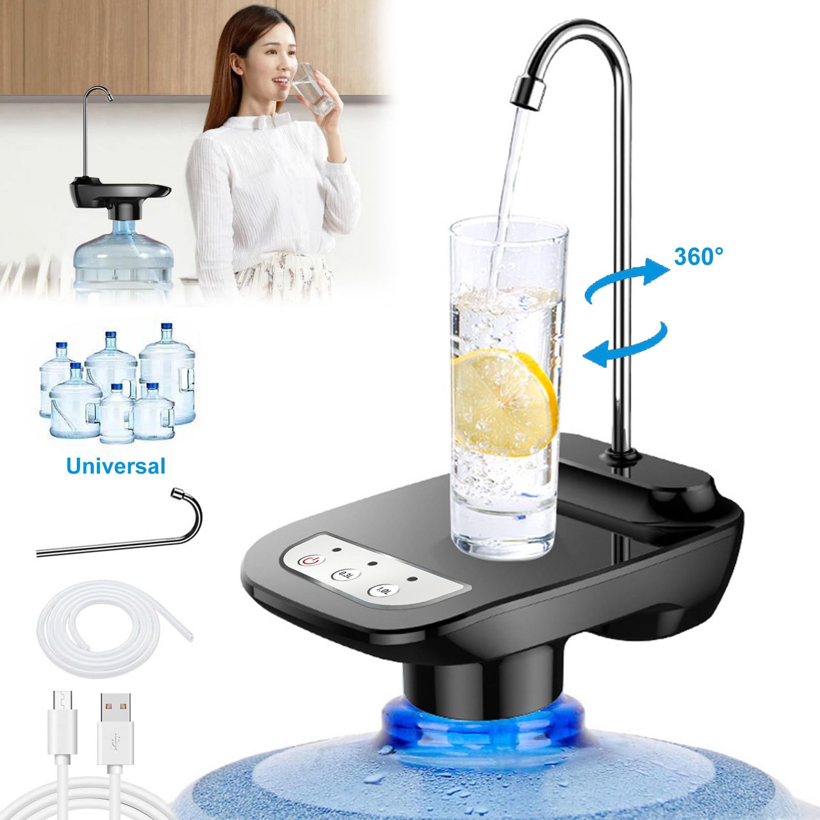 Kytree outdoor camping setup with portable water dispenser