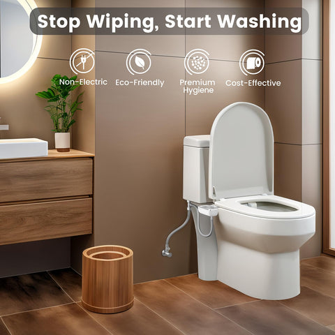 KYUKRI bidet comfort control knob for personalized water pressure.