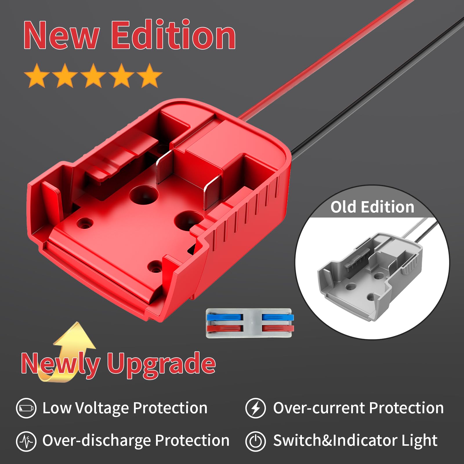 Kzreect 18V compatibility with Milwaukee batteries for versatile power options.