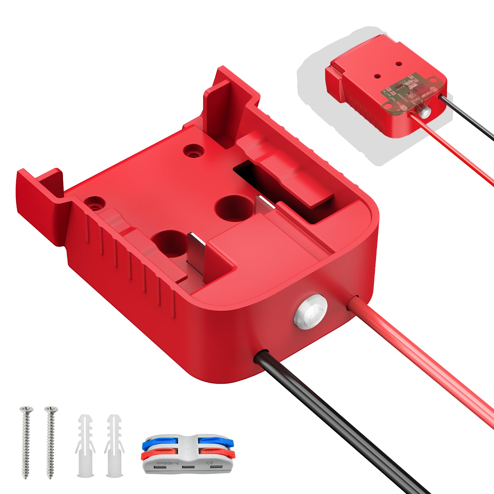 Kzreect battery adapter with switch and indicator for safe, easy power control.