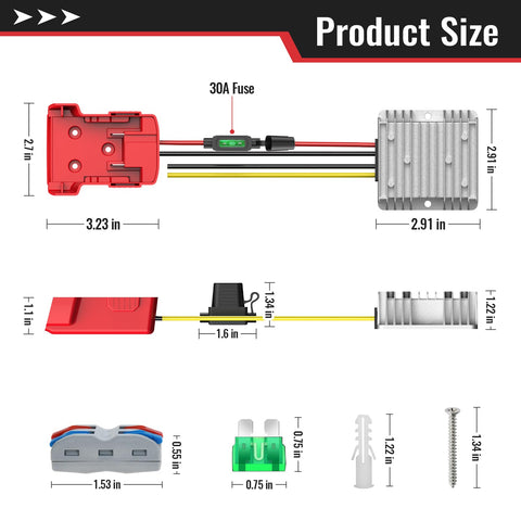 Kzreect 20A 240W converter suitable for LED lights and small motors
