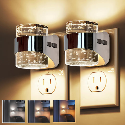L LOHAS LED 2 Pack night lights plug into wall for easy ambient lighting